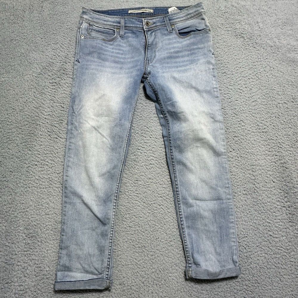 Vintage Levis Denim Jeans Women's Western Pocket Size 9‎ Embroidered Pocket Cuff